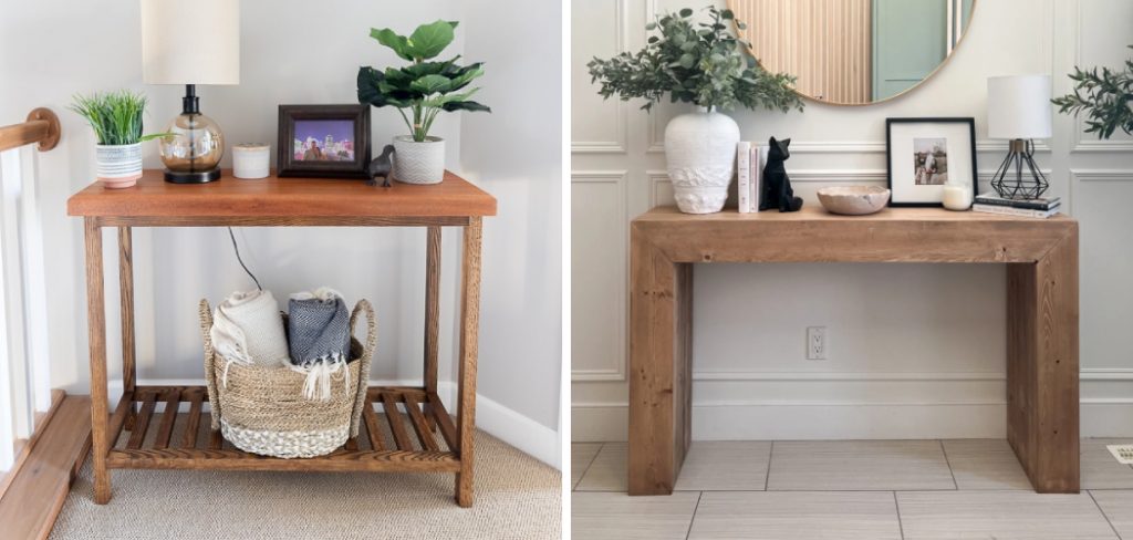 How to Make a Hallway Table