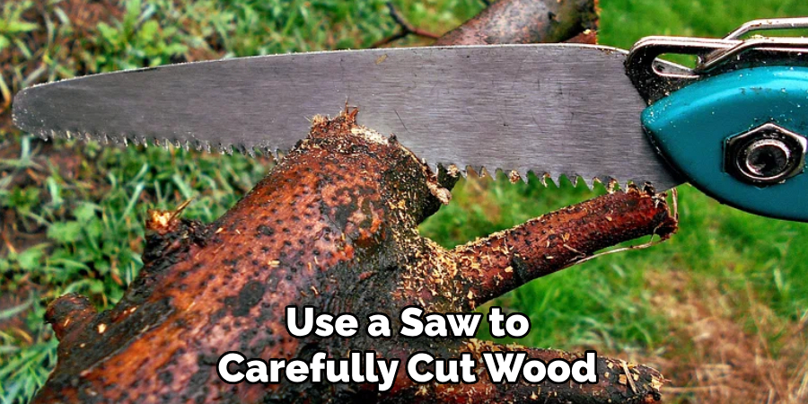  Use a Saw to 
Carefully Cut Wood