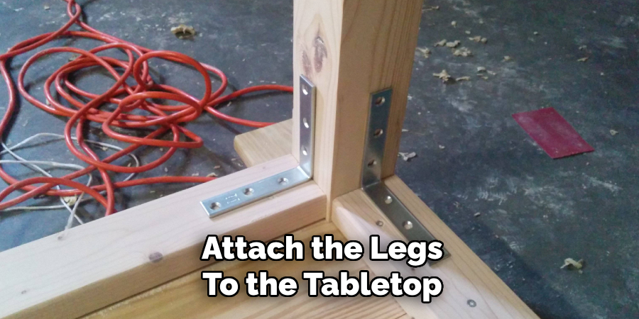 Attach the Legs
To the Tabletop