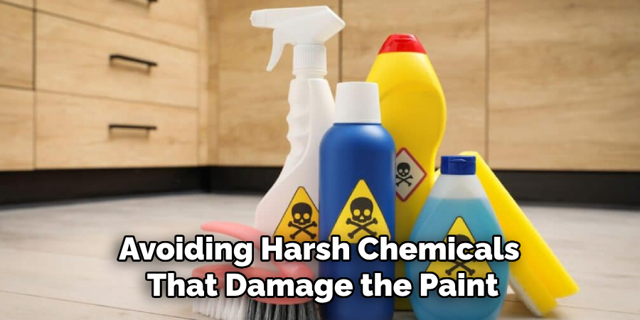 Avoiding Harsh Chemicals That
May Damage the Paint