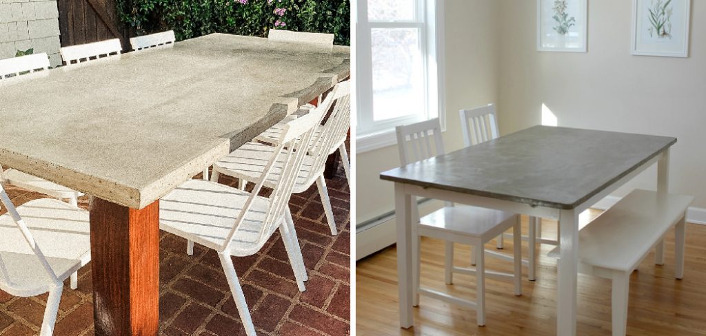 How to Make Concrete Dining Table