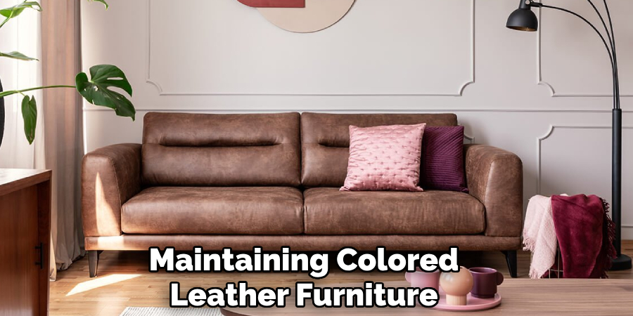 Maintaining Colored
Leather Furniture