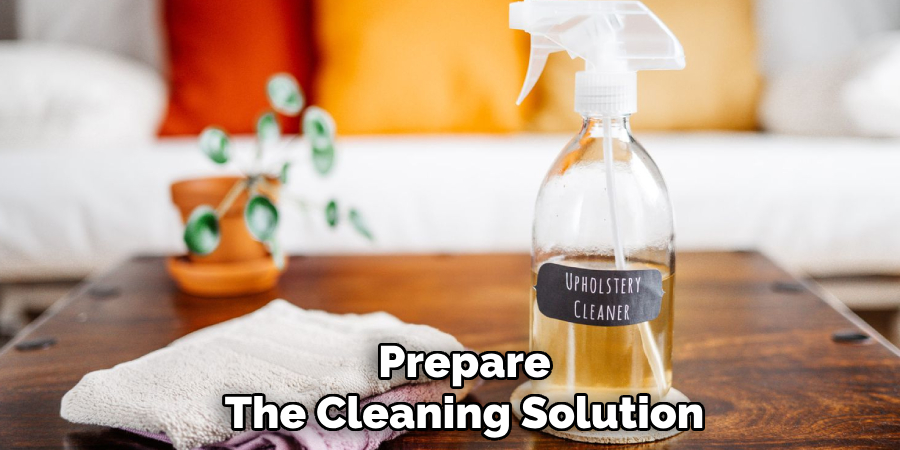 Prepare 
The Cleaning Solution 