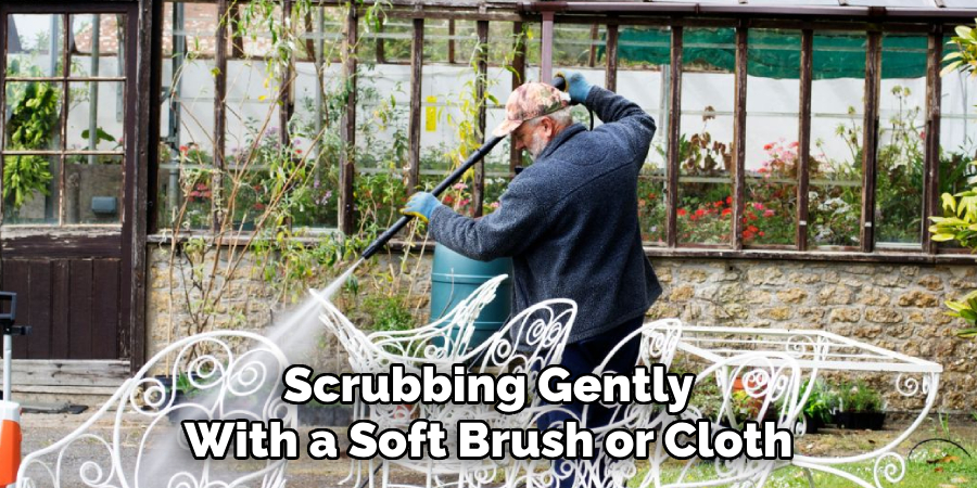 Scrubbing Gently
With a Soft Brush or Cloth