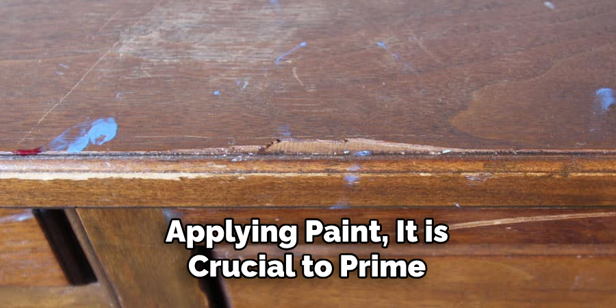 Applying Paint, It is Crucial to Prime