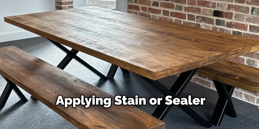 Applying Stain or Sealer