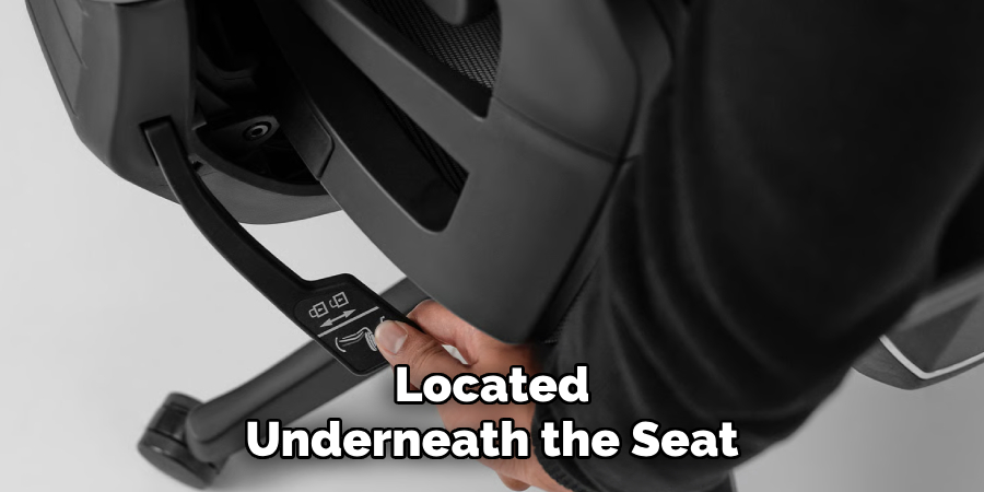Located Underneath the Seat