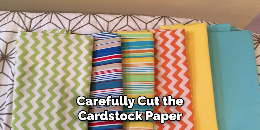 Carefully Cut the Cardstock Paper