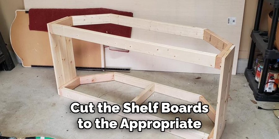 Cut the Shelf Boards to the Appropriate