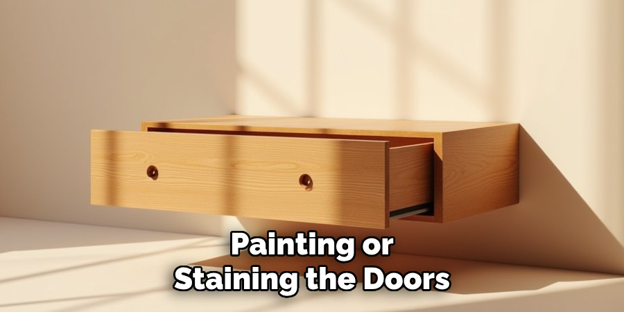Painting or Staining the Doors