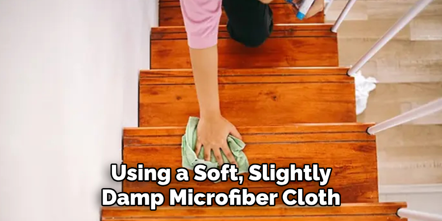 Using a Soft, Slightly Damp Microfiber Cloth