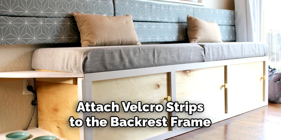 Attach Velcro Strips to the Backrest Frame