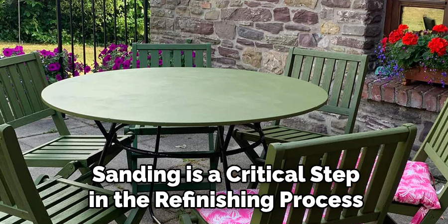 Sanding is a Critical Step in the Refinishing Process