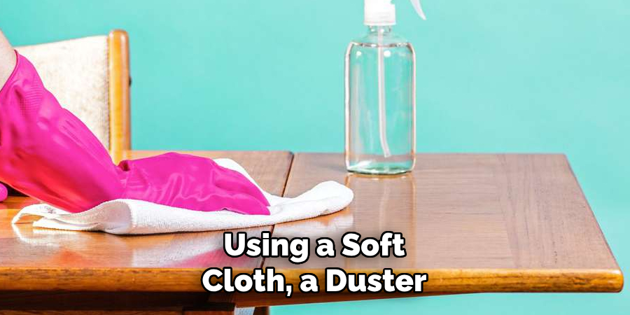 Using a Soft Cloth, a Duster
