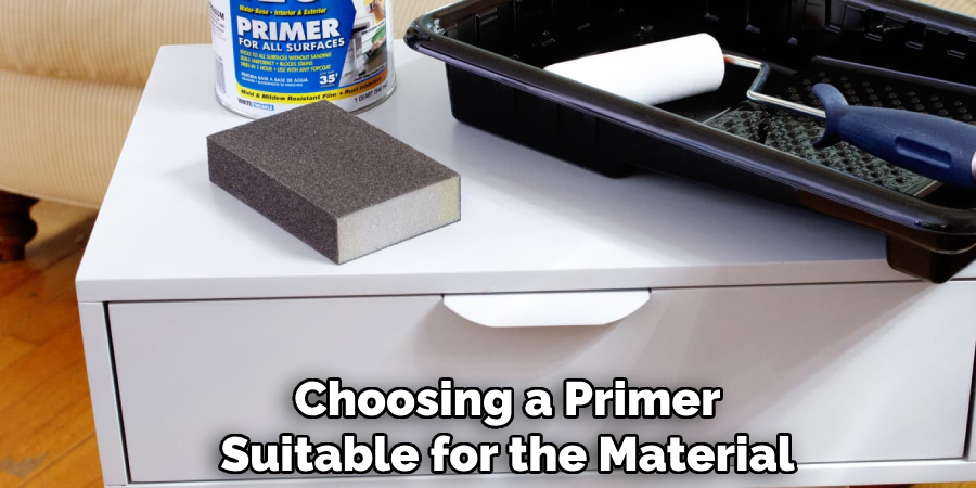 Choosing a Primer
Suitable for the Material