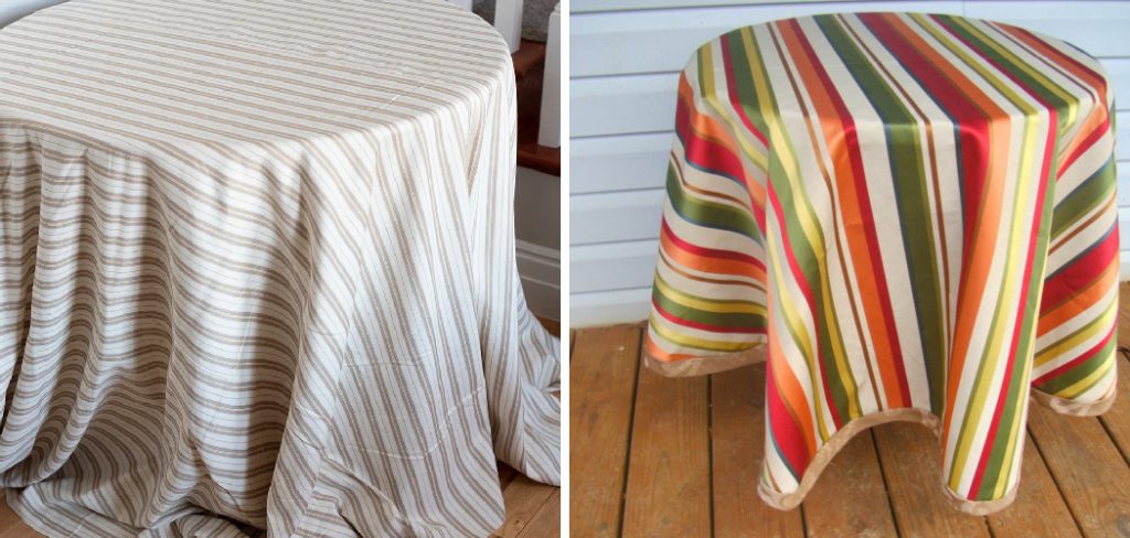 How to Make Round Tablecloth
