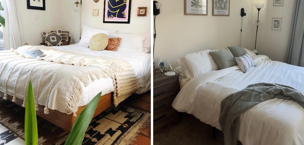 How to Style a Bed Without a Headboard