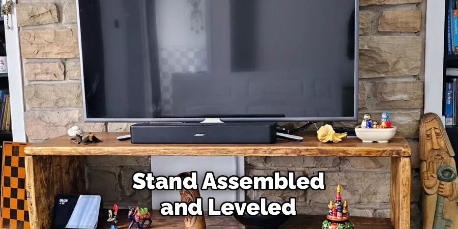 Stand Assembled and Leveled